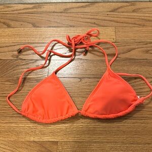 Forever 21 neon orange bikini top only